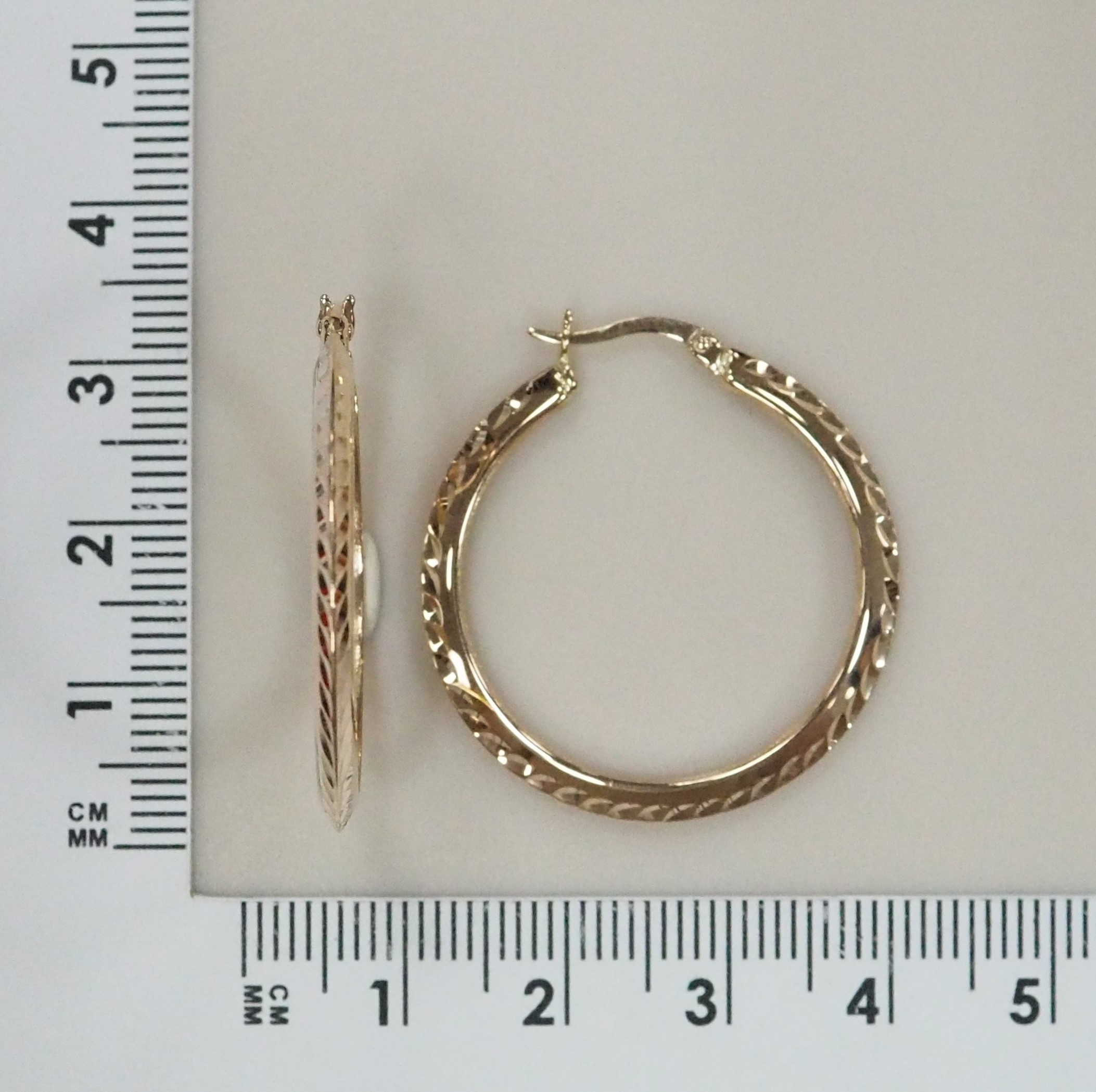 Серьги-конго из золота